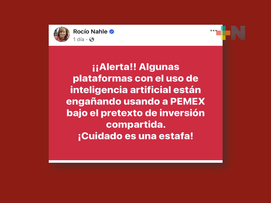Desmiente Rocío Nahle subastas en Pemex